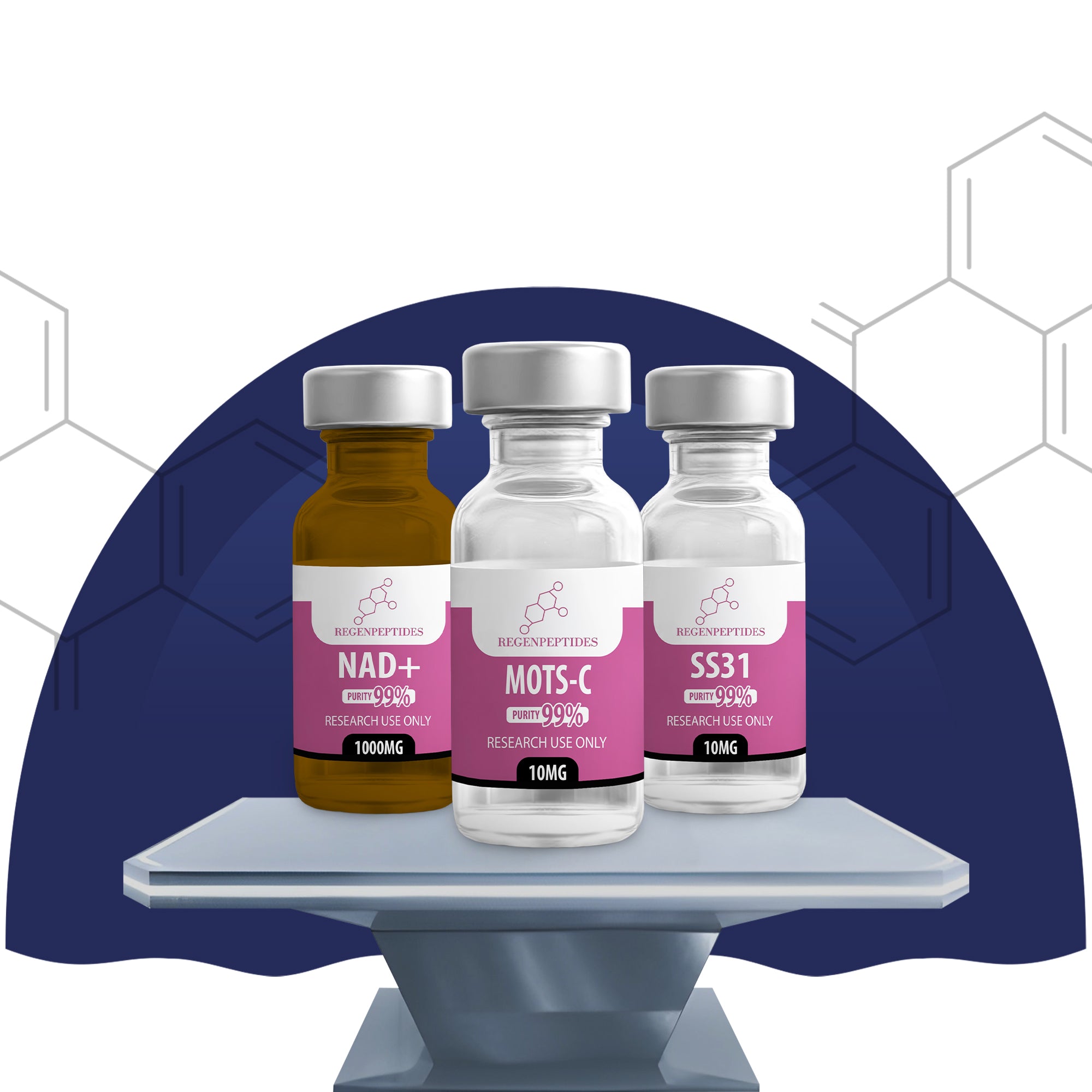MOTS-C + SS31 + NAD+ - Research Peptide | Regen Peptides UK
