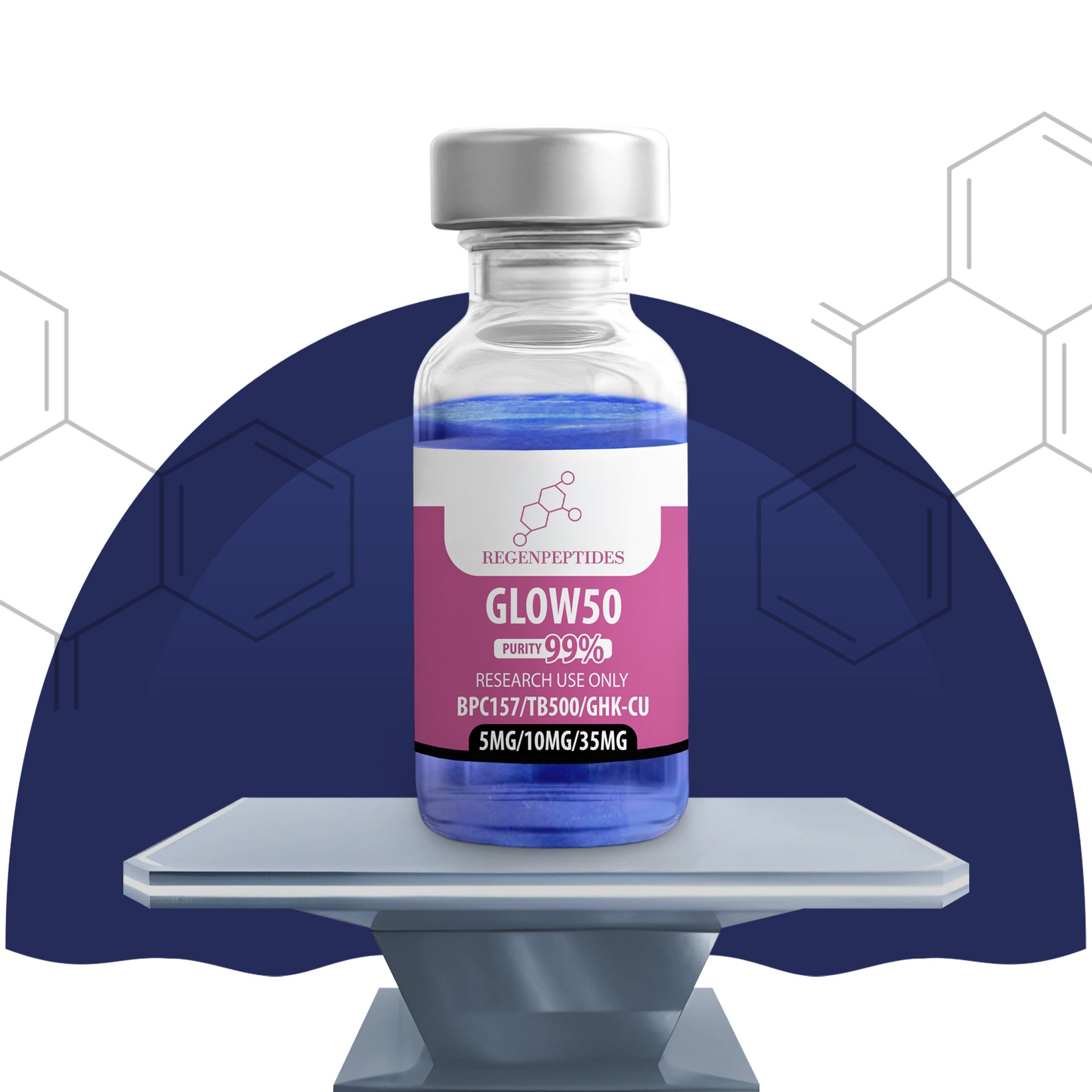 ghk-cu typical dosage mg per day GLOW (GHK-Cu 50mg + BPC-157 10mg + TB-500 10mg)